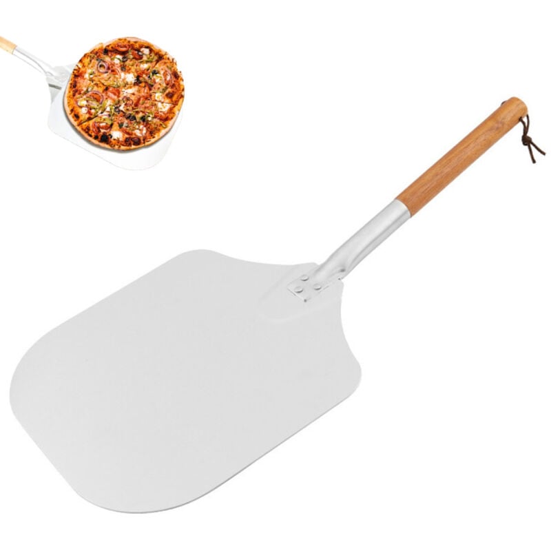 Einemgeld - 12 Pouces Pelle a Pizza - Spatule Professionnelle Cuisson Authentique - Pelle Pizza Haute Qualité - Pelle à Pizza Aluminium et Bois