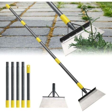 Pelle Plate de Jardin 78 Pouces, Grattoir Multifonction Robuste pour Désherbage et Bordures Ortviai