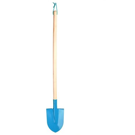 Pelle pour enfant en fer et bois - Bleu - H 82 cm - Livraison gratuite