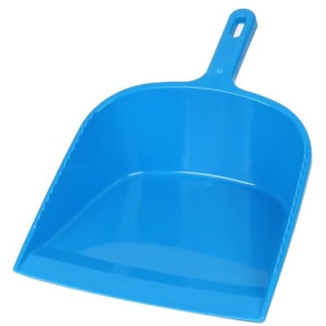 Pelle pour la poussière Plastique avec Caoutchouc Brillante et Robuste Utilisable pour Le Balayage dans la Maison et Le Jardin,(Bleu)