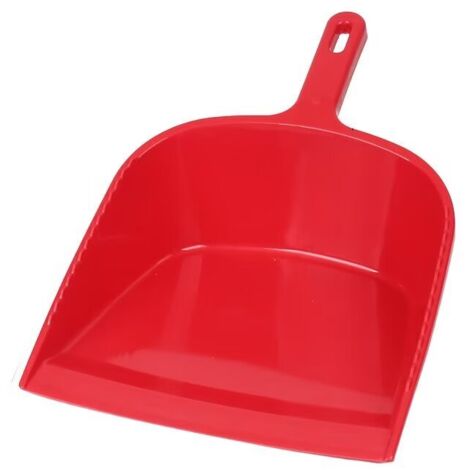 Pelle pour la poussière Plastique avec Caoutchouc Brillante et Robuste Utilisable pour Le Balayage dans la Maison et Le Jardin，（rouge）