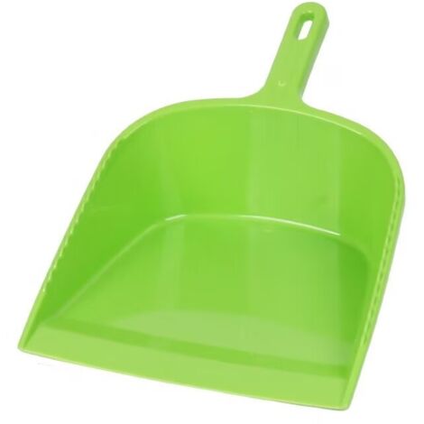 Pelle pour la poussière Plastique avec Caoutchouc Brillante et Robuste Utilisable pour Le Balayage dans la Maison et Le Jardin,(Vert)