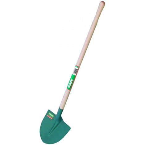 Pelle ronde de fortification 27cm – Acier au bore micro-allié trempé – Manche 110cm pour travaux publics – Outil robuste – Forges De Magne