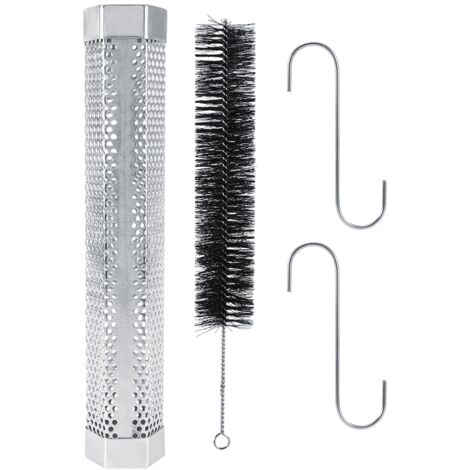 Pellet Smoker Tube Hexagonal Stainless Steel BBQ Pipe Outdoor Mesh Grill Smoke Generator