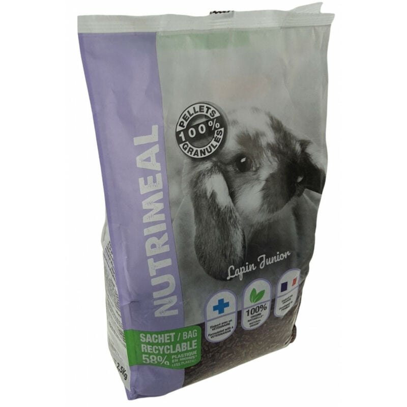 

Animallparadise - Pellets para conejos junior (menores de 6 meses) nutrimeal 2,5Kg.