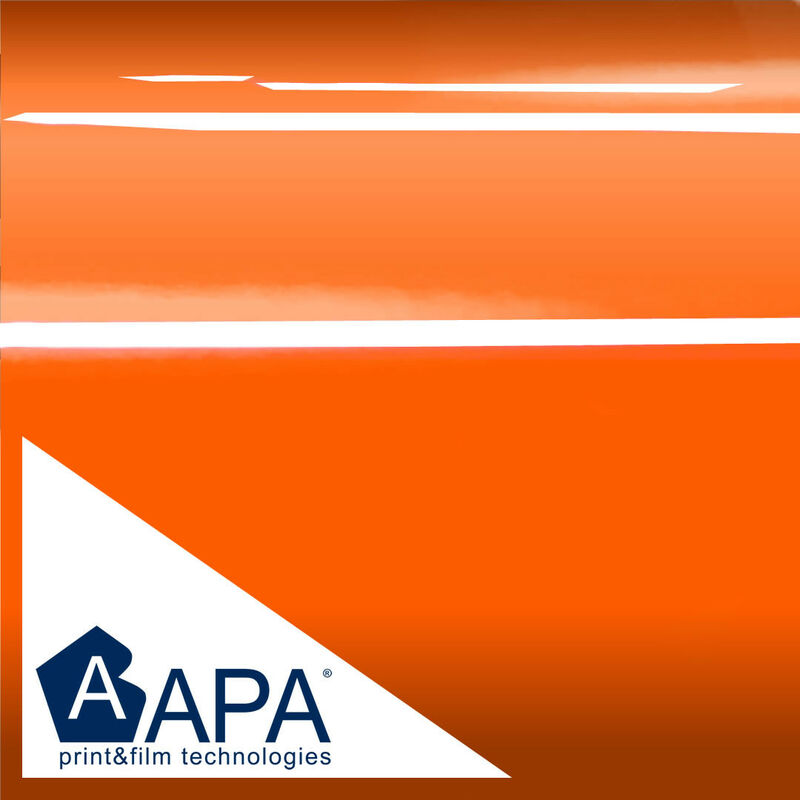 Image of Pellicola adesiva arancione lucido apa made in Italy car wrapping h152 Misura - 152cm x 100cm
