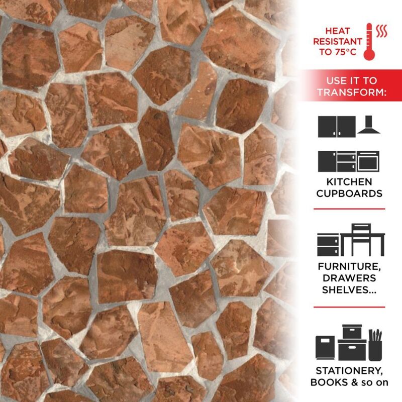 Pellicola Adesiva Effetto Marmo Becky 45 cm x 2 mt