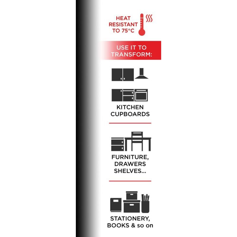 Pellicola Adesiva Effetto Nero Lucido 45 cm x 2 mt