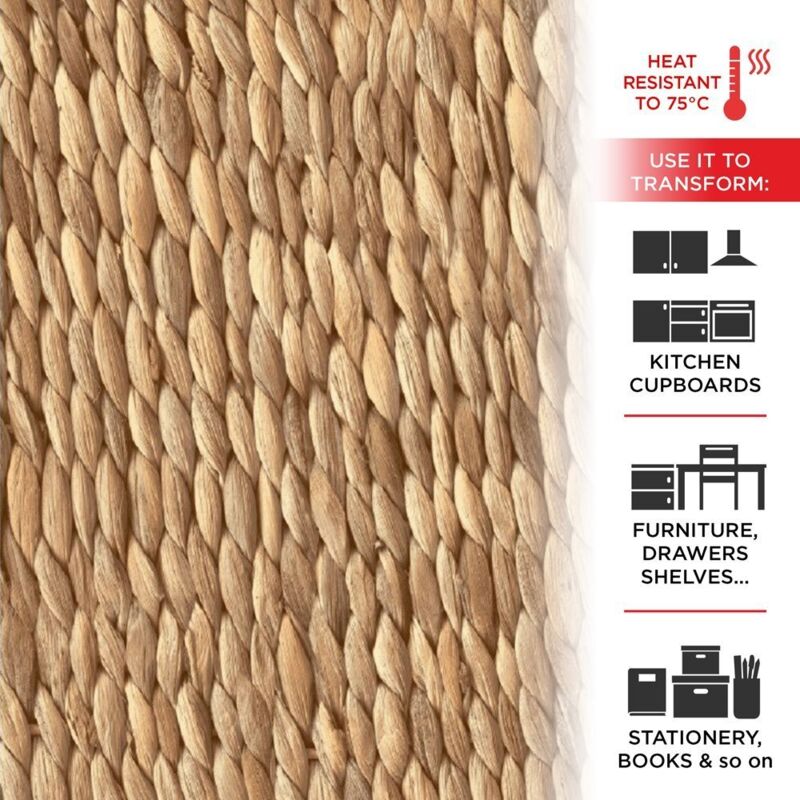 Pellicola Adesiva Effetto Paglia Ritorta 45 cm x 2 mt