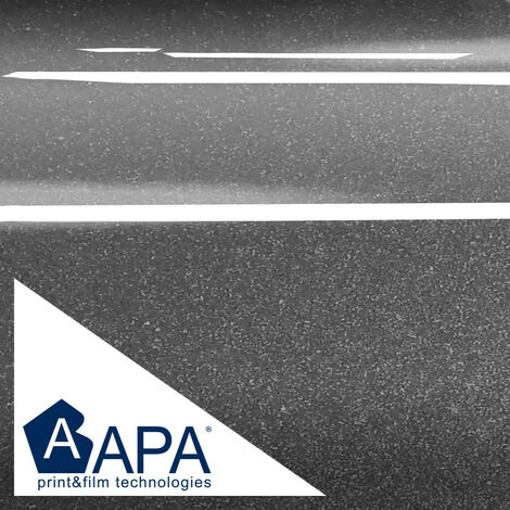 Pellicola adesiva nero spazzolato marca APA per car wrapping made