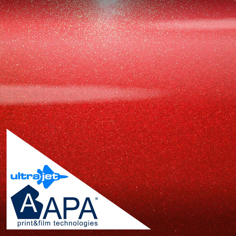 Image of Pellicola adesiva metallizzato opaco fire red apa made in Italy car wrapping h150 Misura - 150cm x 300cm