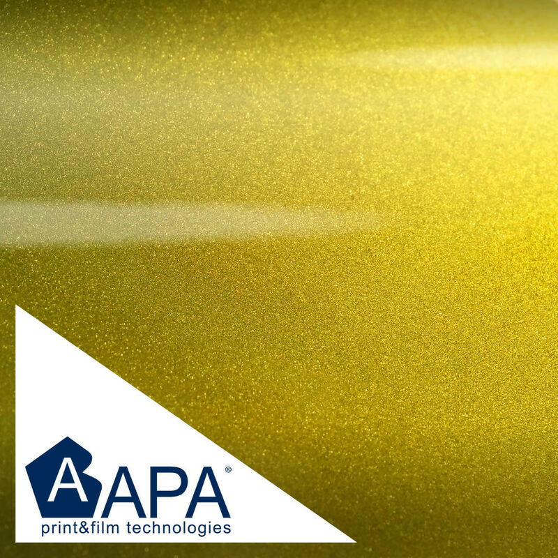 Image of Pellicola adesiva metallizzato opaco gold apa made in Italy car wrapping h150 Misura - 150cm x 300cm
