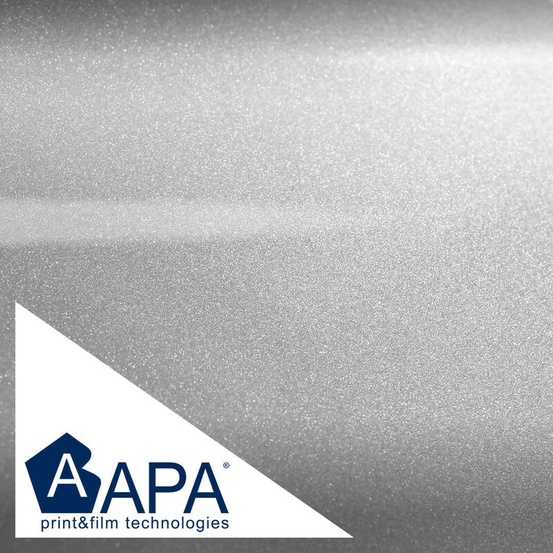 Image of Pellicola adesiva metallizzato opaco silver apa made in Italy car wrapping h150 Misura - 150cm x 300cm