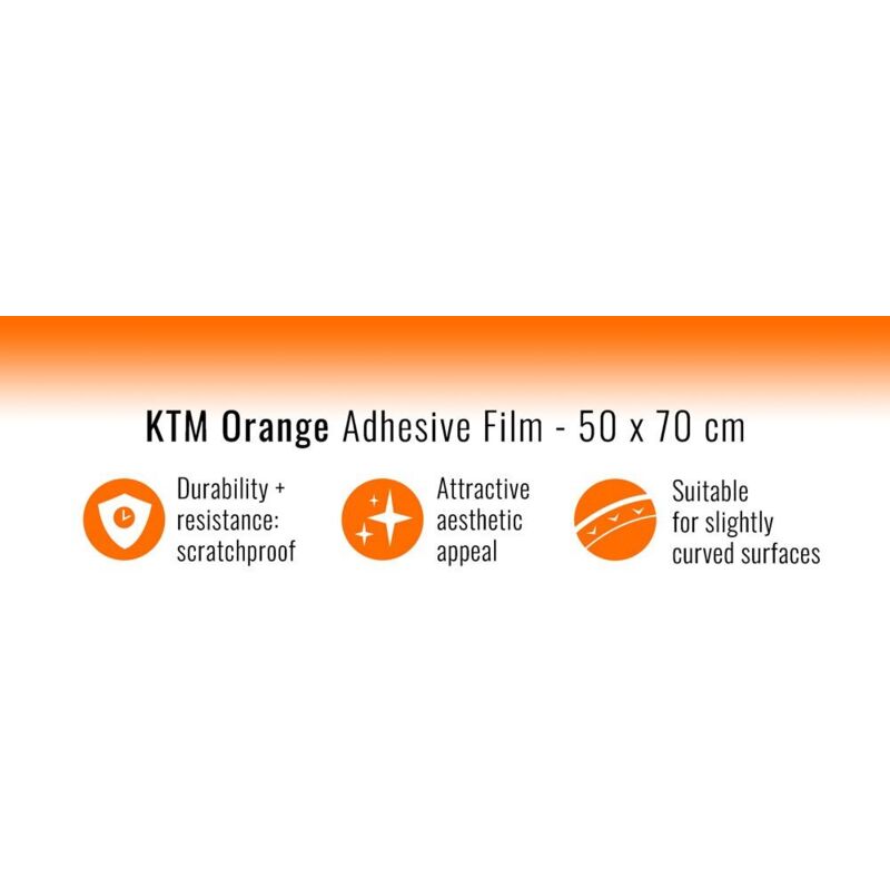 Pellicola Adesiva per Wrapping Arancione - Dimensione: 50 X 70 CM