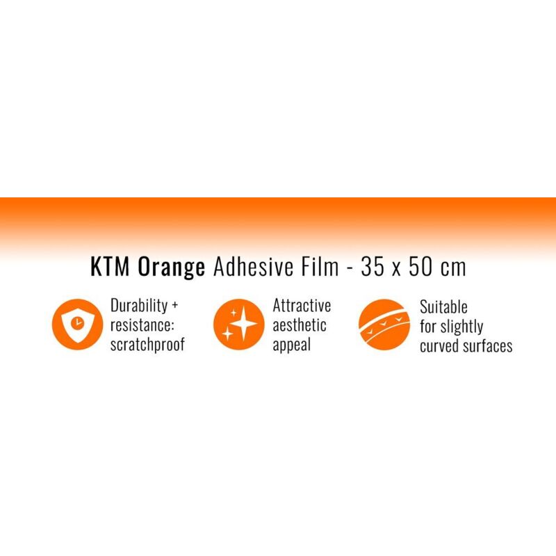 Pellicola Adesiva per Wrapping Arancione - Dimensione: 35 X 50 CM