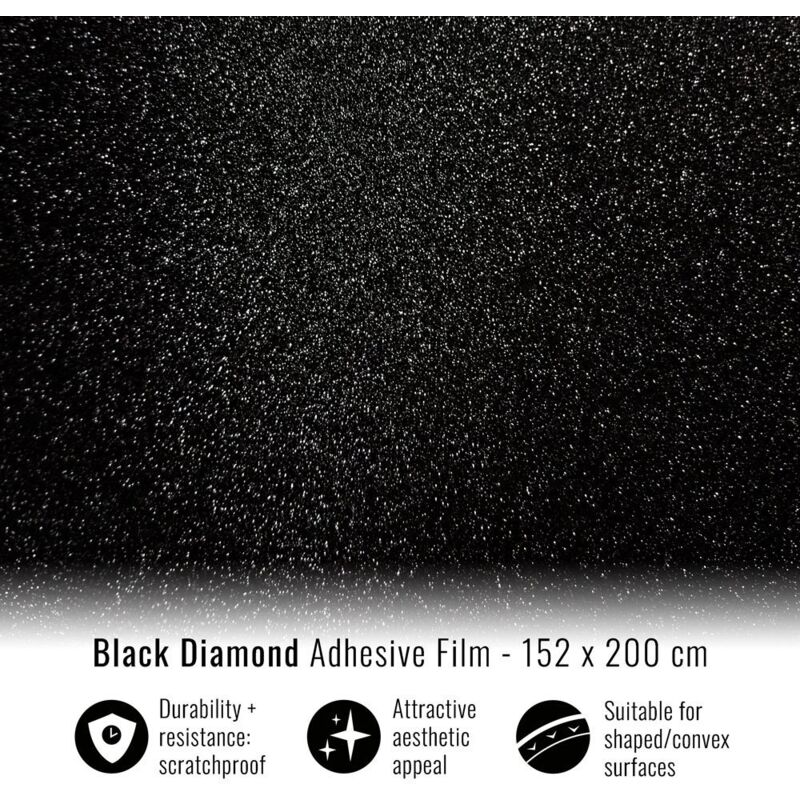 Pellicola Adesiva per Wrapping Black Diamond - Dimensione: 152 X 200 CM