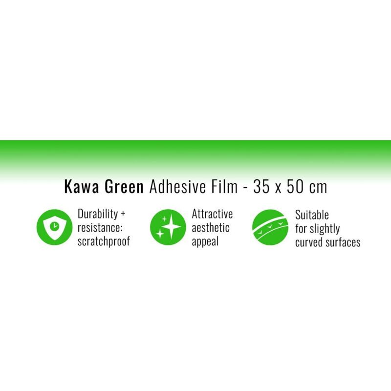 Pellicola Adesiva per Wrapping Verde Kawasaki - Dimensione: 35 X 50 CM