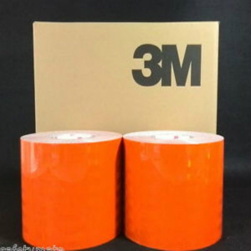 Image of Pellicola adesiva riflettente scotchlite 3M serie 580 colore arancio Larghezza - 100mm (10cm), Lunghezza - 1 metro
