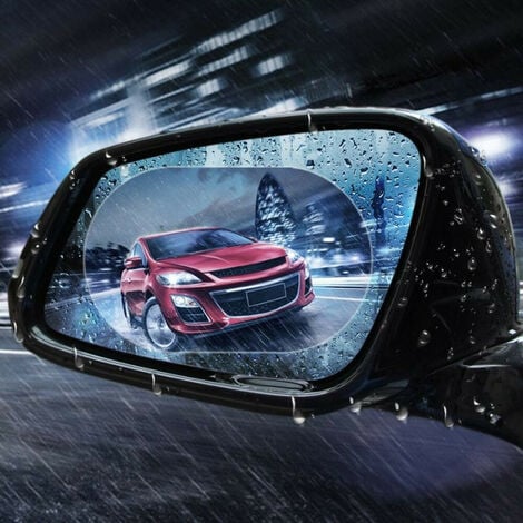 TRIXES Specchio retrovisore pellicola protettiva adesivi auto -  Antiappannamento - Antiriflesso - Impermeabile - Antipioggia - Universale  auto furgoni