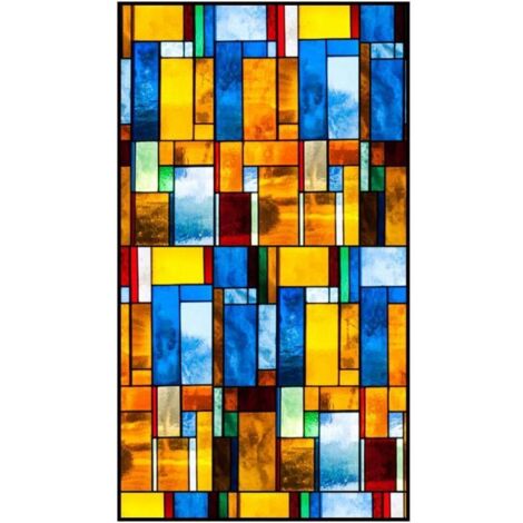 Pellicola autoadesiva per finestre, adesivi per vetrate, trasmissione della luce, anti-sguardo, opaca, ombreggiante (40 x 100 cm)