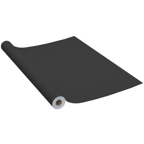Pellicola autoadesiva per mobili Nero 500x90 cm PVC DEC022138