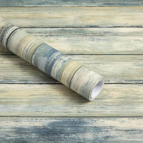 PELLICOLA IN VINILE PER MOBILI IN LEGNO BLU 30 cm x 2 m