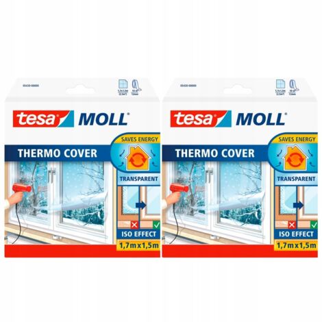 Pellicola isolante termica TESA per finestre 1,7 mx1,5 m x 2 pezzi
