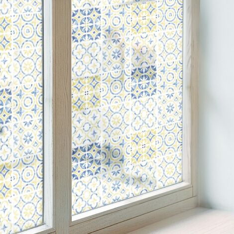 Pellicola Opaca per Finestre 50x116 Vetro Smerigliato Decorativa Autoadesiva Protezione per Cucina Bagno Uffici Camera da Letto Piastrelle classiche