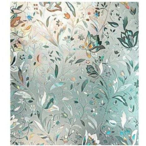Pellicola per finestre arcobaleno 3D da 60x100 cm, in vinile statico non adesivo, opaca, per la privacy, per vetri colorati