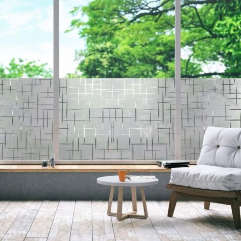 Pellicola per finestre per la privacy, pellicola elettrostatica con motivo a stelle 45x200 cm, ottima privacy, pellicola opaca satinata resistente ai raggi UV per ufficio, casa, bagno, camera da letto