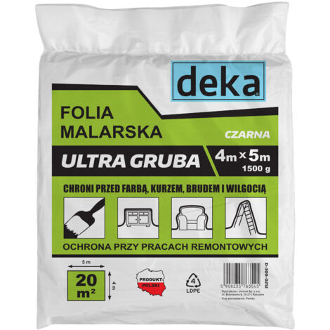 Pellicola per pittura nera ultra spessa 45 m 1500 g - D-300-0212