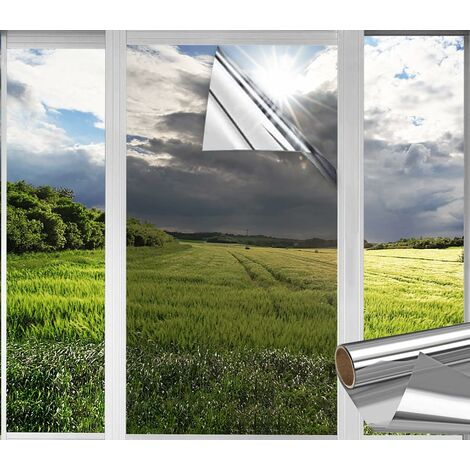 Pellicola per finestre unidirezionale, adesivo in vetro autoadesivo per la  Privacy per l'home Office, pellicola
