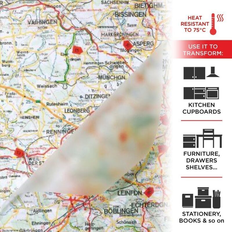 Pellicola Protettiva Trasparente per Libri Cartine 45 cm x 2 mt