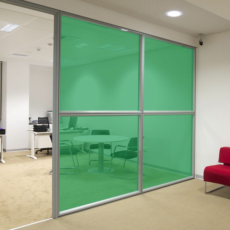 Pellicola trasparente colorata adesiva per vetrate in 8 colori Colore - Verde, Misura - 152cm x 100cm