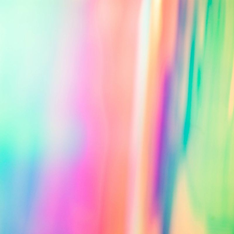 Stickerslab - Pellicola trasparente Dichroic Dicroica adesiva arcobaleno per vetrate che cambia colore Colore - Chill (Caldo), Packaging - 138cm x 5