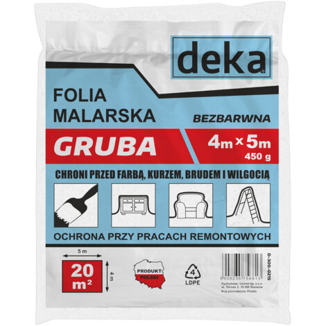 Pellicola trasparente spessa per pittura 45 m 450 g - D-300-0215