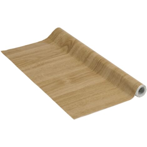 Pellicole adesive effetto legno Rovere chiaro, Foglio decorativo autoadesivo, PVC, senza ftalati, 45 cm x 3 m, Venilia 53148