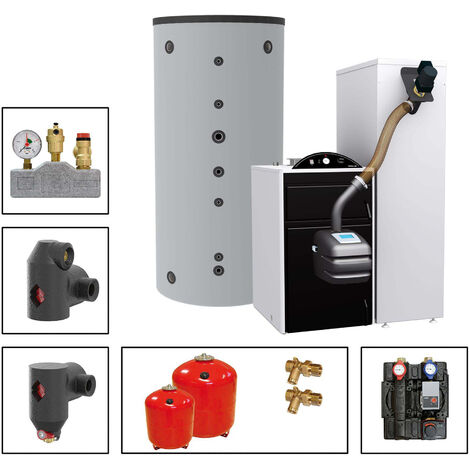 Pellmax UB Pelletkessel VikingBIO 18,4 kW Set SLS-800-S Holzheizungen Heizung