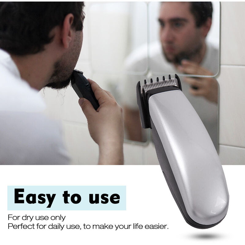 

Pelo Trimmer Clipper cortador de pelo de cabello para adultos nios educados en casa el uso del sal¨®n del peluquero de bajo ruido, de plata