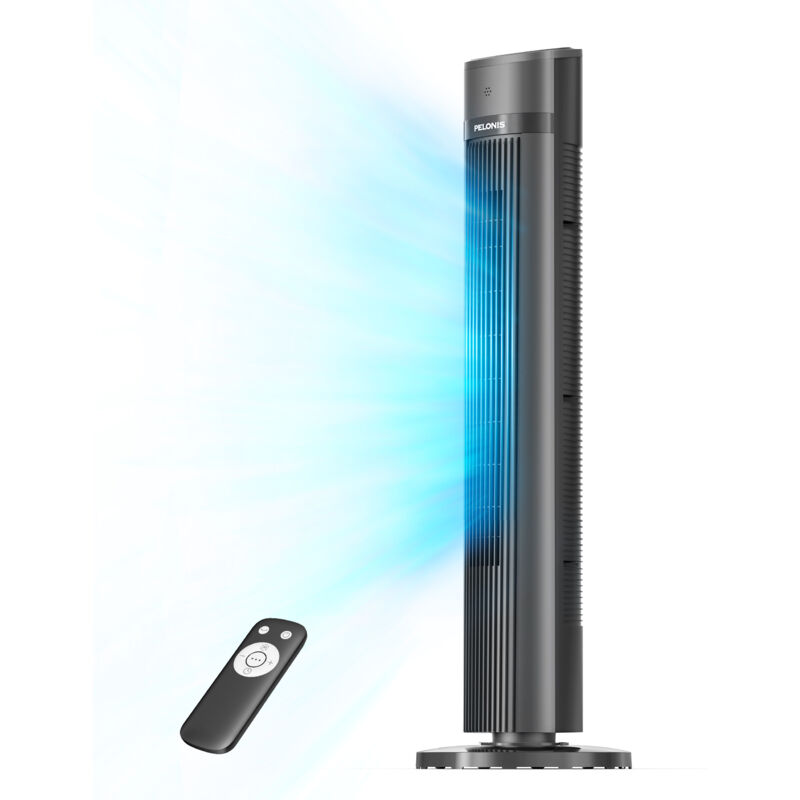 Pelonis - Ventilateur Colonne Silencieux, 3 Vitesses 3 Modes de Vent