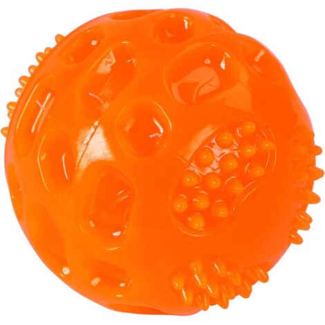 Pelota chirriante para perros, color naranja, 7,5 cm (2,95 pulgadas)