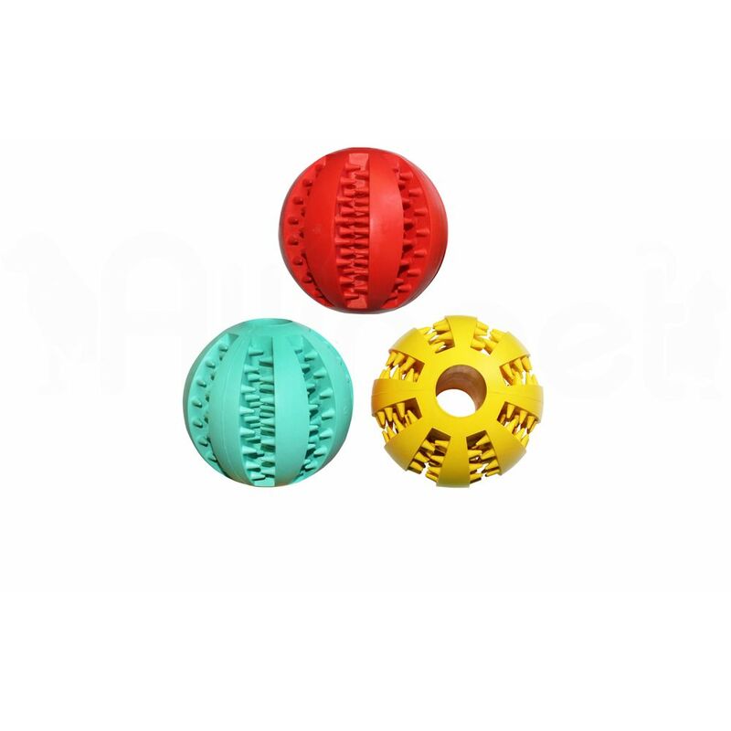 

Pelota de Goma Dental para Perros, Varios Colores, 5-7 CM - Amarillo, 7 Cm