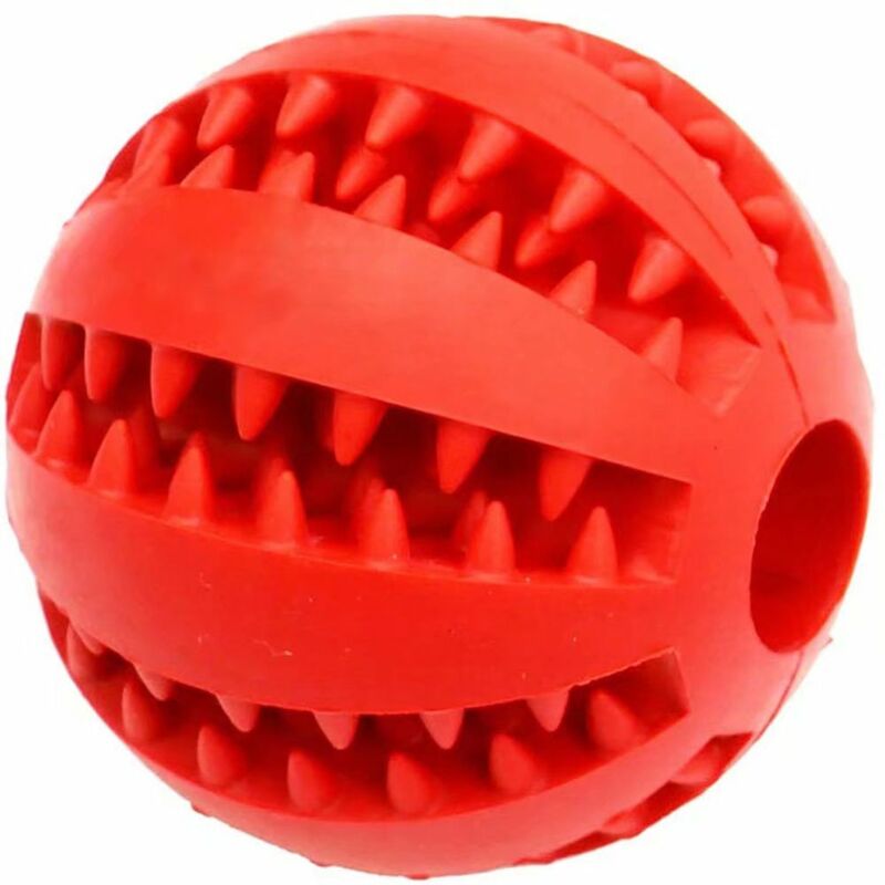 

Pelota de juguete para perros a prueba de mordeduras, no tóxica para perros rojo - Litzee