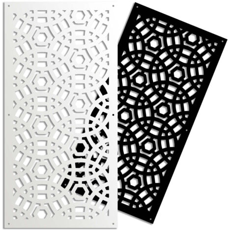 PELOTA MAYA - Pannello in PVC traforato - Parasole - Colore: bianco - Misura: 50x150 cm