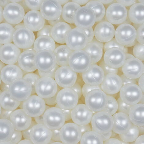 Pelotas de juguete ø7cm 100uds perla