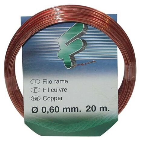 Pelote de fil de cuivre cuit 0,6 mm A cheveau de bobine mA tallique