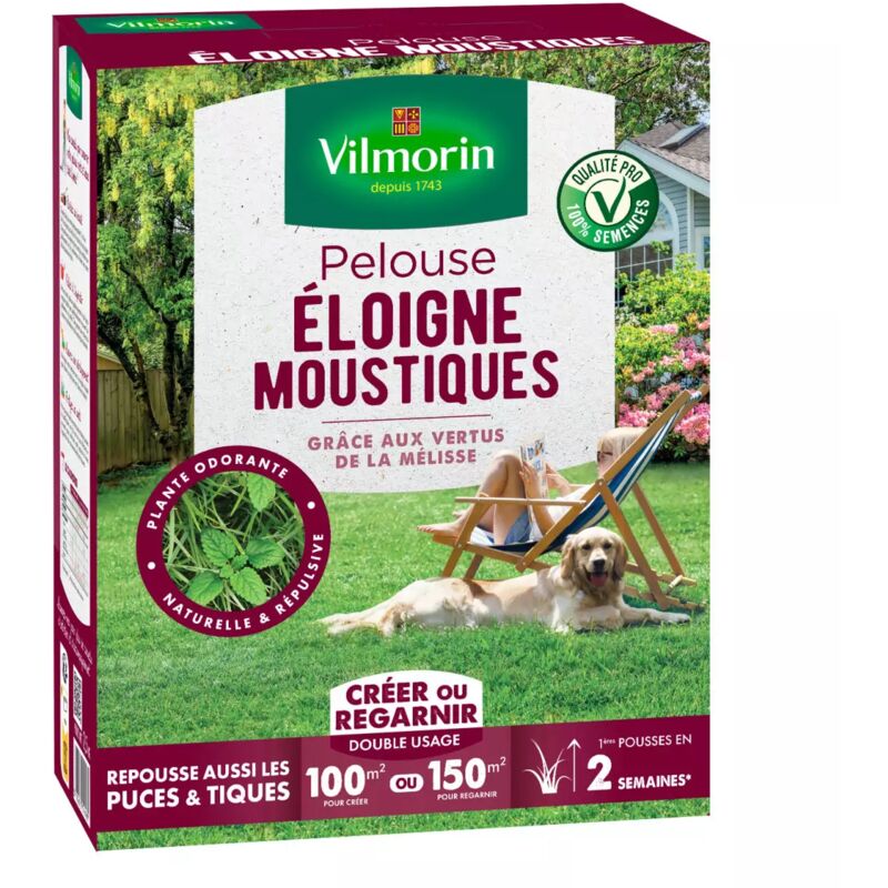 Vilmorin - Pelouse Anti-Moustiques 2,5 kg : Votre Allié pour un Jardin Paisible