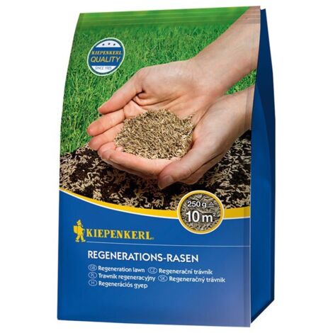 Pelouse de régénération 0,25 kg – Gazon résistant pour 10 m² – Germination rapide – Réparation zones endommagées – Kiepenkerl