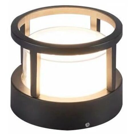 Pelouse européenne cylindrique Lampe sur pied, jardin extérieur Colonne lumineuse Paysage étanche Cour pont Patio Pier chemin Pilier Lumière Villa Pathway LED Grassland étage lumières clôture pil M