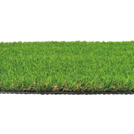 Pelouse synthe'tique 2x10 mt e'paisseur 35 mm en tapis pvc gazon pour jardin balcon piscine